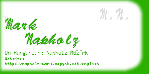 mark napholz business card